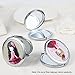 Anself Portable Mini Cosmetic Mirror Makeup Mirror Double Sides Mirror