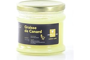 JEMANGEFRANCAIS.COM Jemangefrancais Graisse de Canard en Boite de Verre, 300 g, 1 Unité