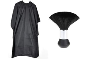 Fleymu Barbiere Mantelle Impermeabile Mantella Set Capelli Poliestere Parrucchiere Salone Professionale Mantella Parrucchiere Grembiule Barbiere Creative Panno per Colorazione e Taglio di Con Pennello