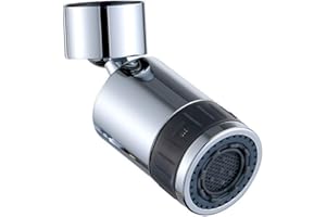 NOOGUI Aireador Grifo Cocina | 360º Giratorio | Adaptador grifo Cocina | 2 Modos de Chorro | Filtro Grifo | Rosca FM22 y M24 con Adaptador | Ahorro de agua | Para todos los grifos de tu Hogar