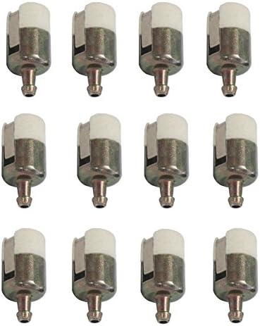 OxoxO (pack of 12 Fuel Filter Compatible with Walbro 125-527 Echo 131-205-07320 Robin 3112 Shindaiwa T230 T231 Stihl FC75 FS85 String Trimmer/Edger/Backpack Blower