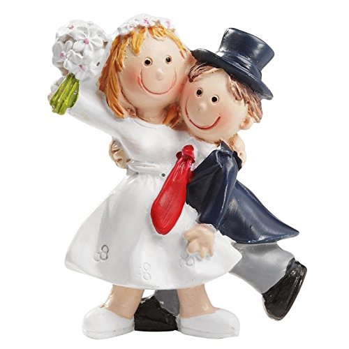 Hochzeitspaar mit Blumenstrauss Hochzeit Figur Deko Brautpaar