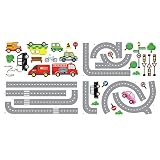 Decowall DW-1204 10 Fahrzeuge & Straßen Wandsticker Wandaufkleber Wandtattoo Kinderzimmer - 7