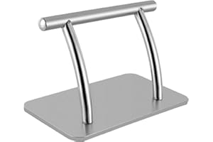 KUMUJ Hairdressing Chair Footrest Stainless Steel Footrest Hairdressing Footrest Professional Mobile Footrest Accessories for Hairdressers Spa Chair Pedal 32 x 19 x 21 cm