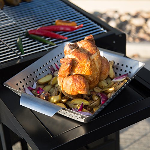 Bruzzzler Hähnchenbräter, Geflügelgriller für Brathähnchen, Edelstahl - 5