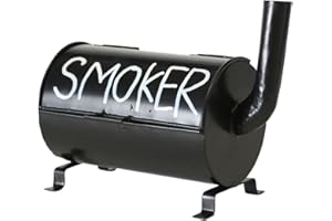 Boltze Aschenbecher Smoker (Sturmaschenbecher aus Metall, 20x10 cm, Geschenkidee für Raucher, Farbe schwarz) 1011188