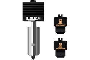 for Bambu Hotend - H2D/H2S/P2S 3D Printer 0.4mm Hardened Steel Hotend Kit (Silicone Sock Are not Compatible with P2S) Fast Print Extruder Kit for Bambu Lab H2D ACE Pro