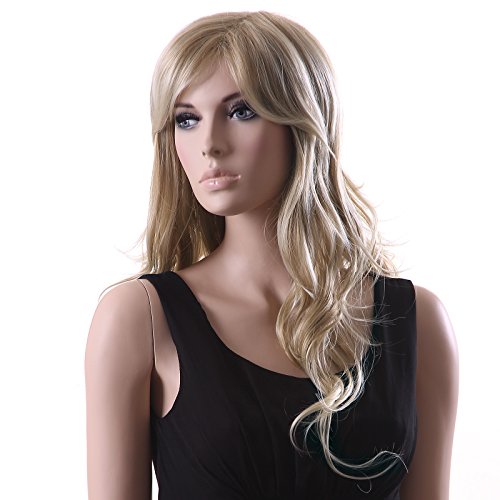 Songmics Neu Perücke Blond Gelockt Lang Haar Wigs WFF046 - 3