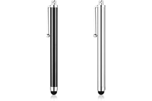 Andibro Stylets Universels pour Écrans Tactiles, 2 Pièces, Stylets Sensibles, Compatibles avec Tablette, Smartphone et Ordinateur Portable