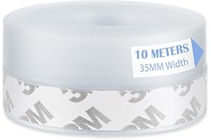 Fanchu Tür Dichtungsband Selbstklebend, 10 Meter Multifunktions Transparent Türdichtung Selbstklebend, Staubschutz, Winddicht, Zugluftstopper Schalldicht, 35mm