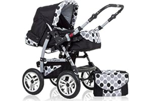 DEIN_BABYLADEN Kombi-Kinderwagen Flash 2 in 1 inkl. Sportsitz und umfangreichem Zubehör in 38 Farben