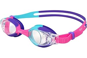 Zoggs Little Bondi Kids Swimming Goggles, UV protection swim goggles, Quick Adjust Split Yoke Comfort Children’s Goggles Strap, , Fog Free Clear Swim Goggle Lenses, Zoggs Goggles kids 0-6 years