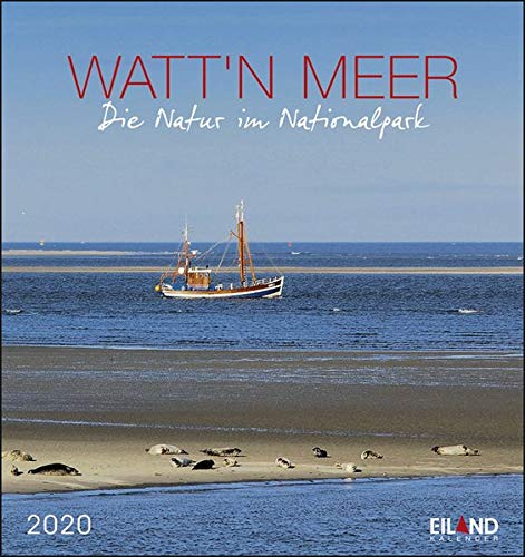 Watt'n Meer: Die Natur im Nationalpark. Wandkalender 2020. Monatskalendarium. Spiralbindung. Format 16 x 17 cm