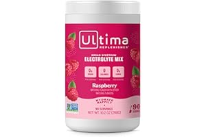 Ultima Replenisher Electrolyte Powder, Raspberry, 288g