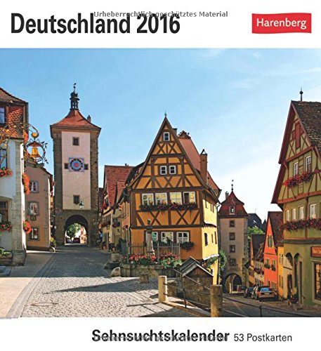 Deutschland 2016: Sehnsuchtskalender, 53 Postkarten