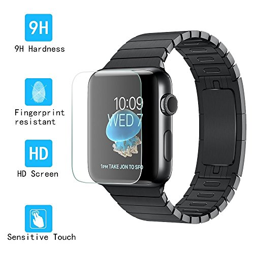 iWatch Schutzfolie, Kany 42mm Panzerglas Extrem Dünne HD Kristallklare Display Schutzfolie Bildschirm Hartglas - 2