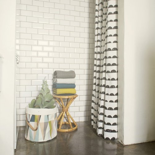 Ferm Living – Aufbewahrungskorb – Spear Basket aus 100 % Baumwolle mit Lederhenkeln - 2