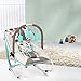 Infantastic Baby Bouncer Portable Seat Chair Rocker with 3 Hanging Toys (Mint)