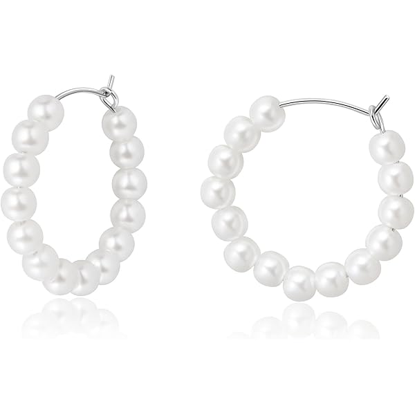 Orecchini A Cerchio Incernierati Creoli Senza Tempo In Pietra Blu Europa Glam Fine Jewerly Per Le Donne Regalo In Argento Sterling Massiccio 925 - Foto 5