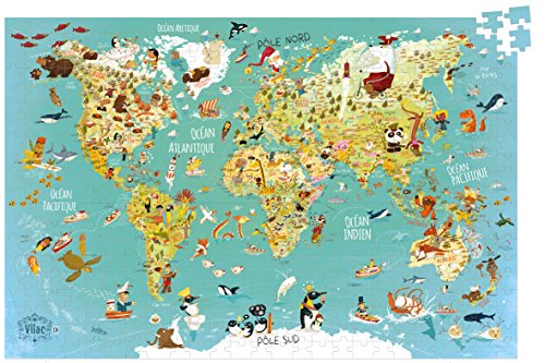 Vilac - Puzzle Mapa del Mudo Fantástico (2722)