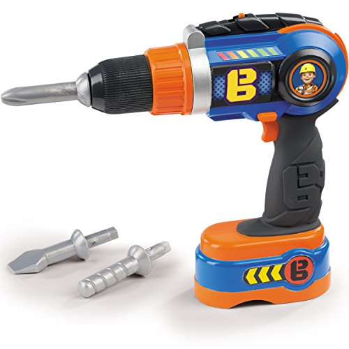 Preisvergleich Produktbild Unbekannt Bob der Baumeister Spielzeug Akkuschrauber und Bohrmaschine, elektronisch - Kinder Werkbank-Werkzeuge Handwerker Spielzeug Bohrer