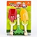 Produktbild Worth Kids Garden Tools Set Cabon Stahl Kinder Hand Gabel Kelle Spaten-Set mit Holzgriff und schöne mehrfarbige Korrosionsschutz Pulverbeschichtung Design
