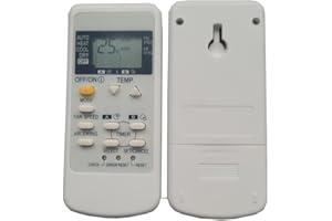 iOOiQQ Mando a distancia de repuesto para aire acondicionado Panasonic A75C3077 A75C3108 CWA75C3077 CS-UE12JKE.CS-UE9GKE.CS-UE9HKE.CS-UE9JKD, CS-UE9JKD, CS-UE9JKE CS-RE12HKE, CS-RE12JKE, CS-RE12JKE,