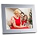Produktbild 8" HD Digital-Bilderrahmen Digital Album Hohe Auflösung IPS 1024x768 Elektronische Bilderrahmen mit Fernbedienung LED-Uhr-Kalender MP3 MP4 Video-Player Unterstützung mehrere Sprachen (8, Silber)