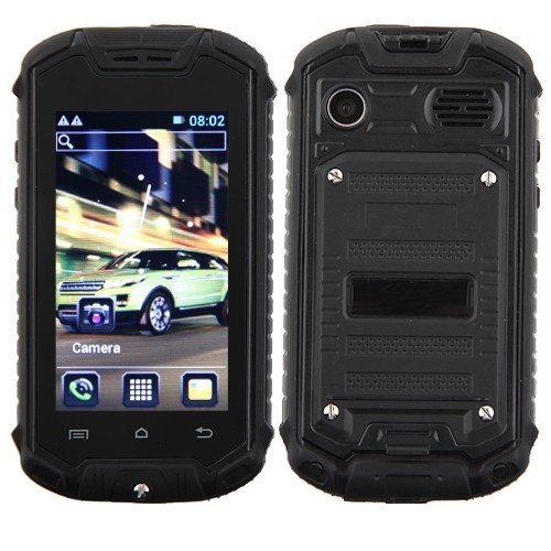 YINGJIE Mini Z18 sbloccato Smartphone Android 4.0.4 Dual SIM Dual Core antiurto telefono 2.45 pollici mobile antipolvere impermeabile (nero)