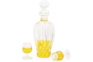 Odoria 1/12 Bottiglie e Bicchieri in Miniatura Accessori Casa Bambole