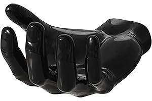 LIULIUDA Ball Holder Wall Mount Hand Display Rack, Hand Basketball Holder Storage, Football Stand, Ball Display Case,Wall Storage for Basketball, Soccer Ball,Key,Bag,Coat,Hat (Black)