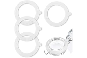 TEOZBLU 4 Pzs Juntas de Silicona, Junta Hermético a Prueba de Fuga, Sellos de Cristal de Repuesto, Adecuado para una amplia gama de la mayoría de las latas