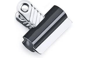 Rapesco RCB070B1 70 mm Letter Clips, Black, Pack of 10