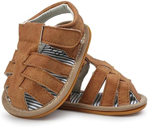 Baby Summer Sandals, Dorame Baby Boys Sandals Sneaker Soft Sole Toddler Casual Shoes 2018 (UK:2, Khaki)