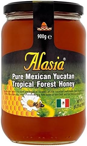 Alasia Mexican Yucatan Tropical Forest Honey Family Size 900g - Pack of 6