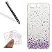 Produktbild Silikon Hülle für Huawei P10 Plus,Cover für Huawei P10 Plus HandyHülle,Leeook Kratzfeste Scratch-Resistant Hülle TPU Case Schutzhülle Silikon Crystal Kirstall Clear Case Durchsichtig Schön Lila Liebe Herz Malerei Muster Transparent Weichem Silikon Schutzhülle Handy Gürtel Tasche Schutzhülle Hülle Case Cover Abdeckung Etui TPU Bumper Schale für Huawei P10 Plus + 1 x Schwarz Eingabestift-Lila Liebe Herz