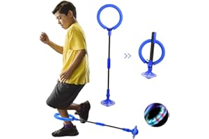 JUNBAOYYDS Anneau de Saut Clignotant pour Enfants, Cheville Skip Ball,Anneau de Saut de Cheville, Balle De Saut Flash Pliable, pour Enfants Ou Adultes