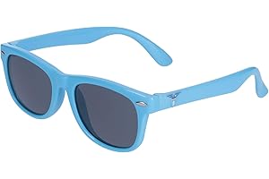 Only4fan S.r.l. Occhiali da Sole in Silicone Lenti polarizzate Kid SS Lazio, Celeste, Small Unisex-Bambini e Ragazzi