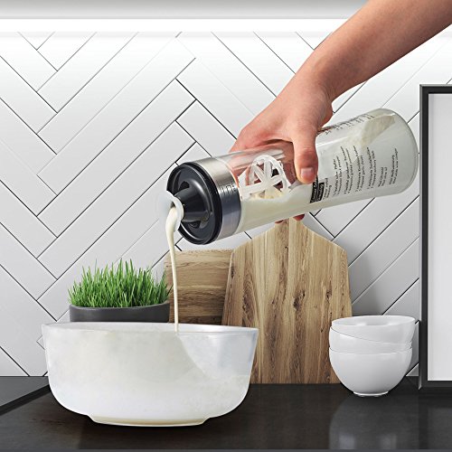 SILBERTHAL Dressingshaker | Dressingmixer | Dressingbehälter Shaker für Salatdressing | Spühlmaschinenfeste Glasflasche mit 500 ml Füllmenge - 5