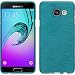 Produktbild PhoneNatic Samsung Galaxy A3 (2016) A310 blau Silikon Schutzhülle brushed mit 2x Schutzfolie