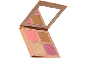 BEAUTY BAY Dream Delight Face Palette All In One - 4 Shade Highlighter, Bronzer & Blush Powder Face Palette - Blendable, Buildable Makeup For Customisable Glow - Travel Friendly - Vegan Cruelty Free