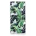 Produktbild HopMore Sony Xperia XA1 Plus Hülle Silikon Transparent Motiv Muster Kreativ Lustig Schutzhülle Durchsichtig Handyhülle Ultra Dünn Stoßfest Gummi Case Cover Slim Bumper für Xperia XA1 Plus - Bananenblatt