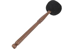 SAFIGLE Wool Felt Singing Bowl Mallet with Wooden Handle 11 Inch Striker for Tibetan Sound Bowl Meditation and Relaxation Accessory