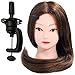 Neverland Professional 26" 50% Real Human Hair Training Head With Free Clamp For College and Professional Use Brown