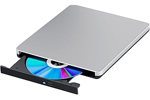 aelrsoch External Blu-ray Player,External Blu-ray Drive for PC,External CD/DVD Burner for Laptop,Blu-ray Drive,/BD/CD/DVD Player,Portable 3D Blu-ray Drive for Windows XP/7/10/11 System