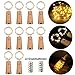 Produktbild LED Flaschen-Licht 20 LEDs 2M Kupferdraht Lichterkette Weinflasche Lichter mit Kork korken Kupferdraht Nacht Licht Hochzeit Party romantische Deko 10pcs Kostenlos Batterien als Geschenk,warm weiß