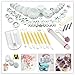 Produktbild Anokay DIY 52tlg. Ausstecher Ausstechformen Auswerfer Stempel Modellierwerkzeug Tortendeko Glätter Fondant Formen Marzipan-Messer Kuchen Dekoration Set Backzubehör mit Zylinder Locher