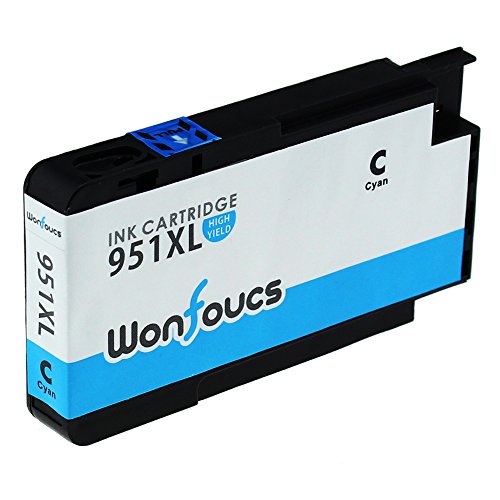 Wonfoucs Kompatible Tintenpatronen Als Ersatz für HP 950XL 951XL officejet pro 8620 8610 8600 Plus 276dw 8100 8615 251dw 8625 8660 8640 8630 Drucker (1 x Schwarz , 1 x Cyan ,1 x Magenta , 1 x Gelb) - 4