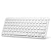 Price comparison product image Anker® Ultra Compact Slim Profile Wireless Bluetooth Keyboard with Rechargeable Battery Compatible with New iPad 9.7"(2017)- White