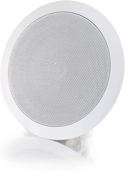 WON Brand 6.5 Inch Ceiling Speaker (8 Ohm), Professional Round Wall Speakers | Attractive Indoor Ceiling Speakers Perfect for Bathroom, Kitchen,Living Room,Office, Hotel, Hospital (White)
